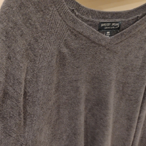 Barefoot Dreams CozyChic Ultra Lite Navy V-Neck Sweater Size XXL - Picture 5 of 9